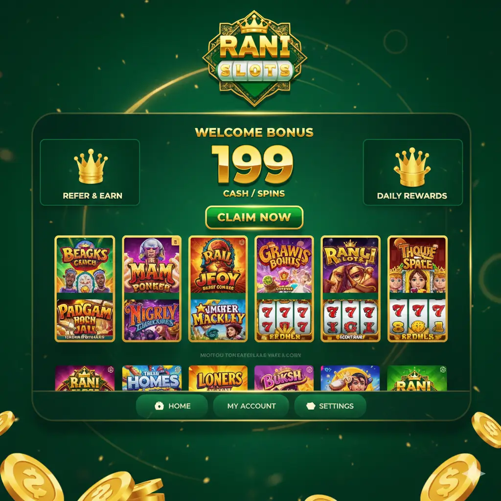 rani slots game interface